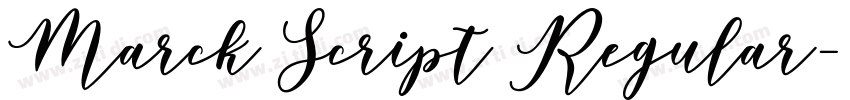 Marck Script Regular字体转换